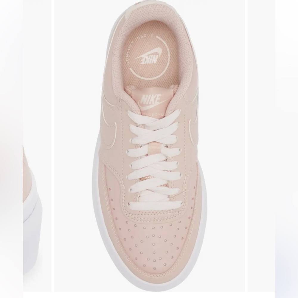 Nike Court Vision Alta Platform Sneaker Pink Oxford Sz 8.5 EUC Box Included - Picture 2 of 14
